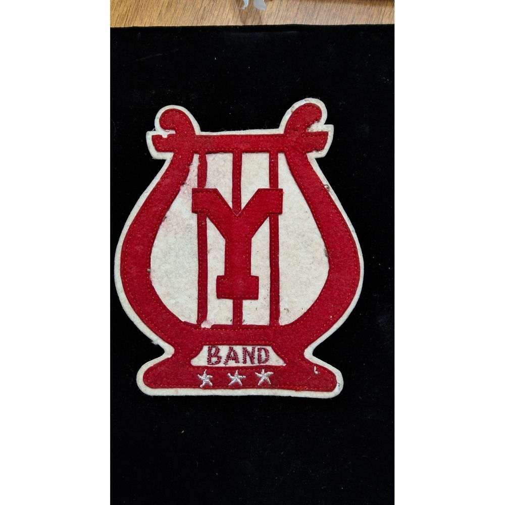 Vintage YOHI Yokohama American High School Band Patches and Photos Lot Red White